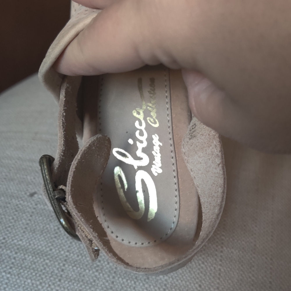 Ladies Sbicca Chunky Cork Heels - Picture 3 of 8